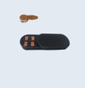 Type 312 Brown Hearing Aid Battery Case