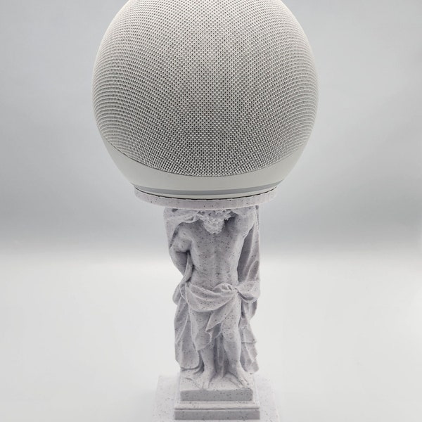 Amazon Alexa Echo Dot 4th & 5th Gen Stand | Atlas Greek Mythology Statue
