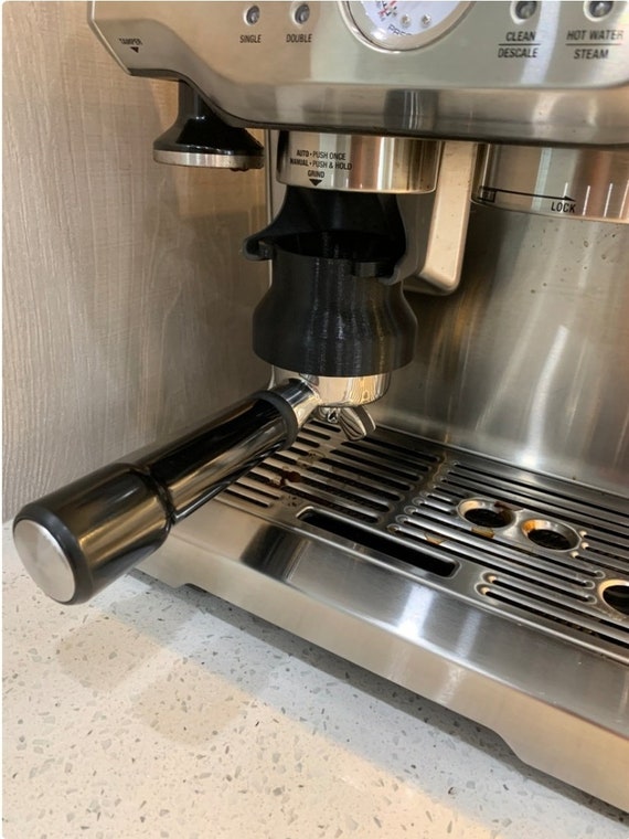 54mm Dosing Funnel For Breville Barista Express – Hands-Free, Black, Plastic