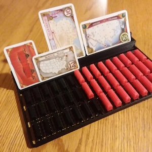 Ticket ToRide Game Player Container | Zug und Karten Organizer