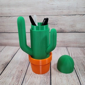 Cactus pencil holder - Etsy sterreich