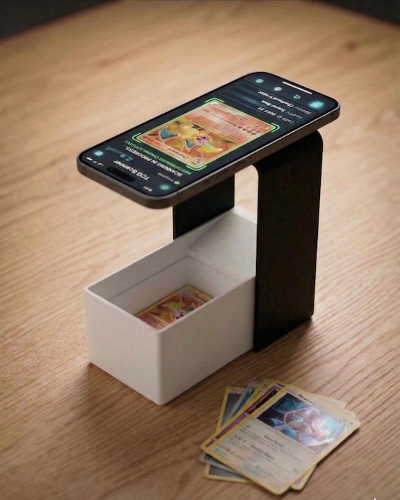 Buy TCG Card Scanner Stand for Pokmon, MTG, Collectible Cards | Anti-glare  Phone Holder for Manabox & Tcgplayer App | Fits Sleeved Cards Online in  India - Etsy