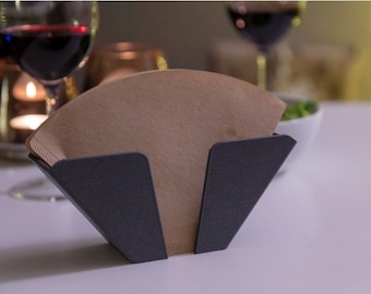 Coffee Filter Holder | Wall Mount or Stand | Any Color