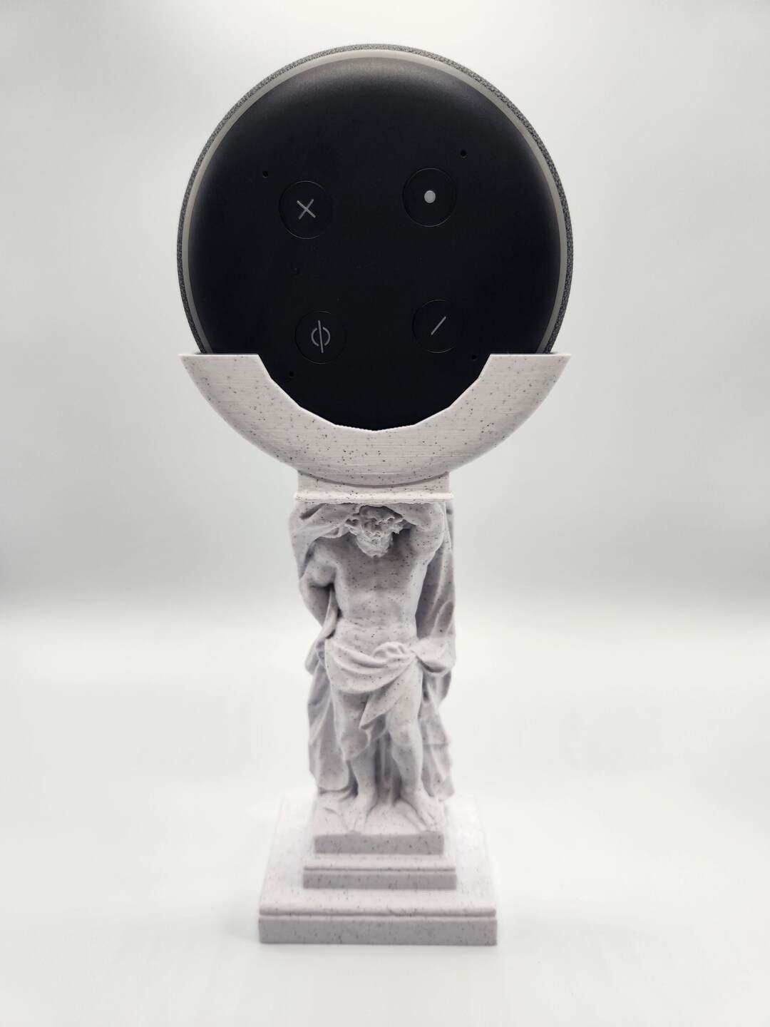Amazon Alexa Echo Dot 3rd Gen Display Atlas Greek Mythology Statue Etsy