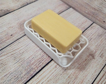 Soap Dish for Bathroom/Shower | Bar Soap Holder with Removable Tray | Soap Saver