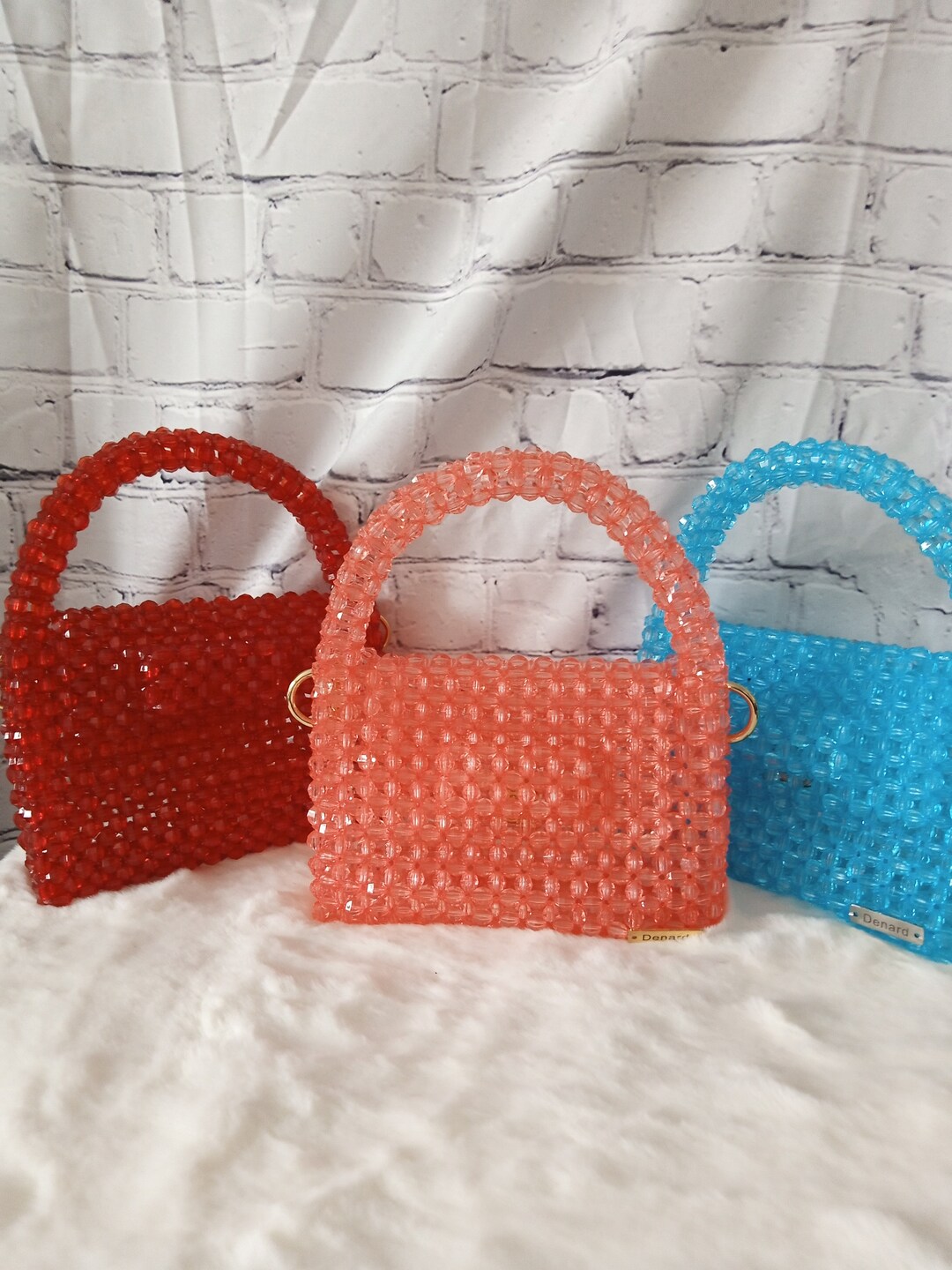 Crystal Bead Bag Evening Clutch Bag Crossbody Beaded Bag Etsy