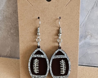 Football Earrings, Football Sports Earrings, Sports Earrings, Football Season Earrings