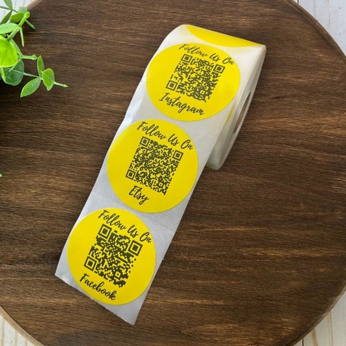 100 Stickers QR Code Stickers Small Business Stickers 2inch Etsy