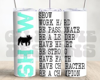 Show Life Pig, Show Pig Design, Show Pig, Pig, Digital Design