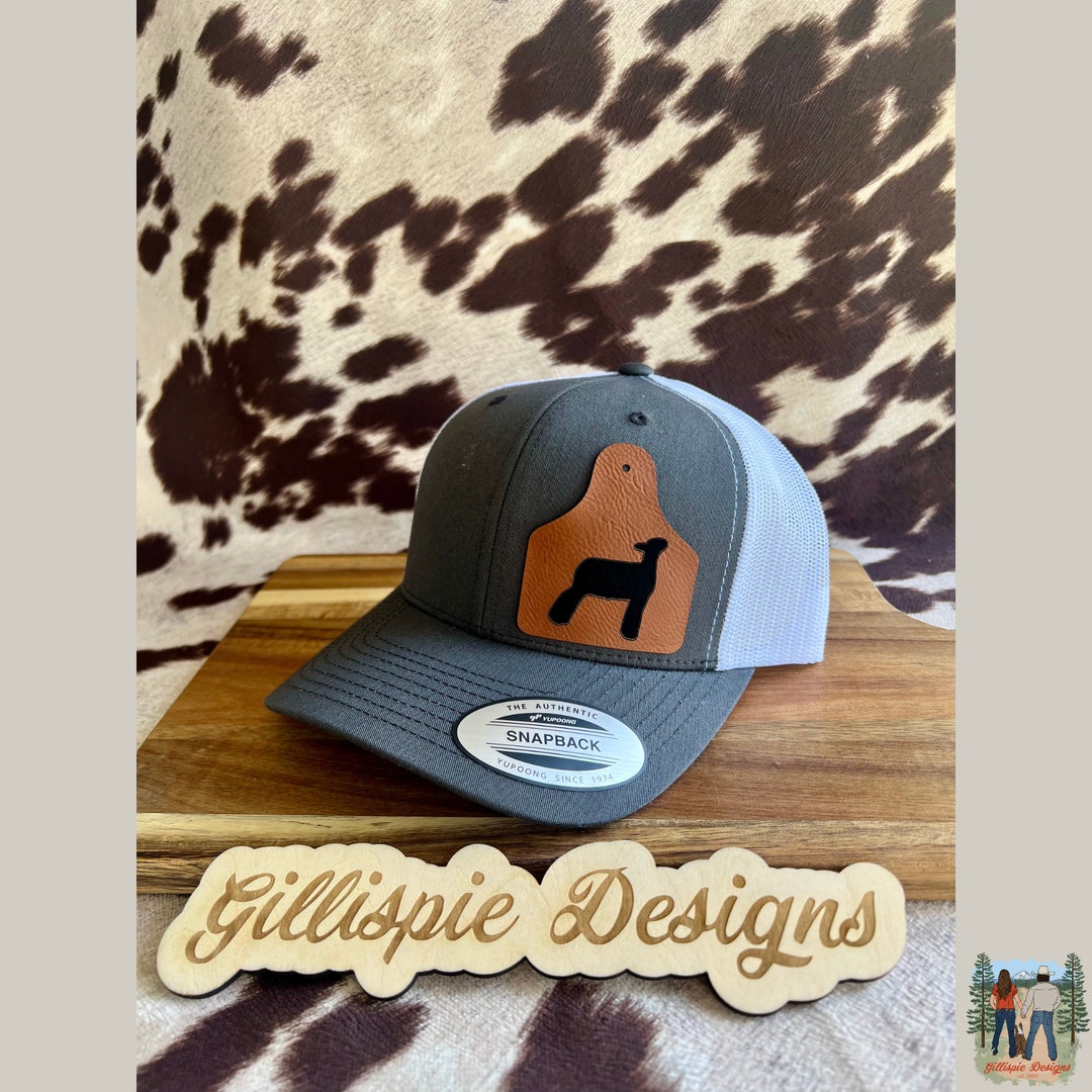 Show Lamb Hats Leather Patch Hats Livestock Hats Leather Etsy