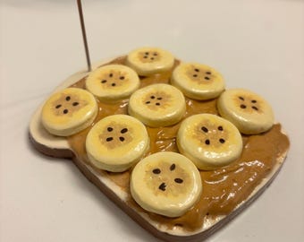 Porta incenso al gusto di pane tostato con burro di arachidi e banana