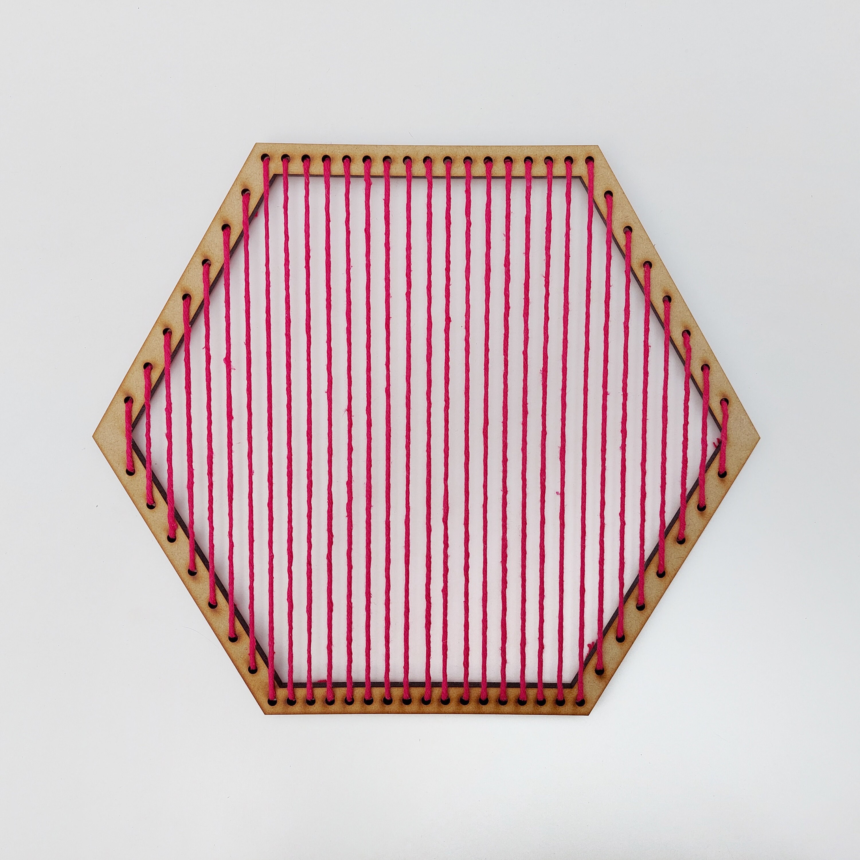 Hexagon Shape Weaving Loom Artwork Instant Download Files for Etsy