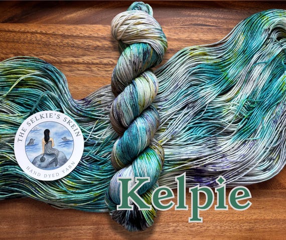 Kelpie / Hand dyed sock yarn / Merino Nylon / Scottish Folklore