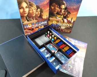 Brettspiel Organizer Insert für Pandemic Hot Zone: Nordamerika & Europa