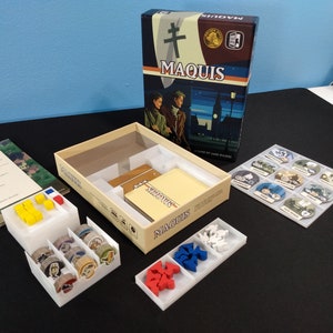 Organizer Insert compatible with Maquis Board Game 2nd Edition