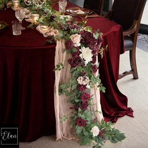 6 FT. Baby's Breath Garland White Floral Table Runner Rehearsal