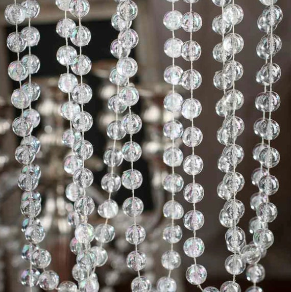 18 FT. 12mm Acrylic Crystal Garland Christmas Tree Decorations