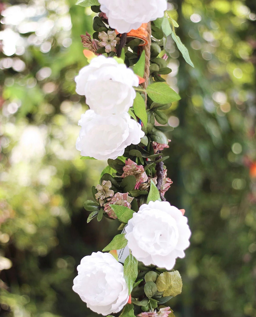 6 FT. Peony Flower Garland Vine Spring Decor Easter Floral Etsy