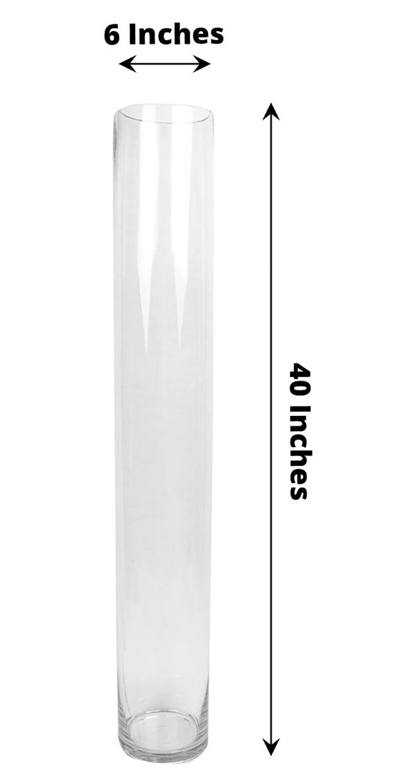 FOUR 40 XL Cylinder Glass Vases Hurricane Wholesale Etsy