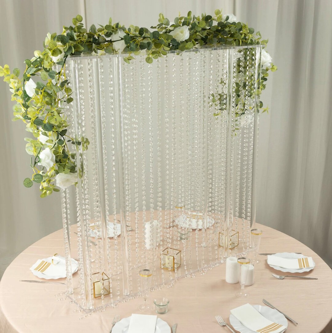 40x40 Acrylic Wedding Centerpiece Stand Hanging Etsy