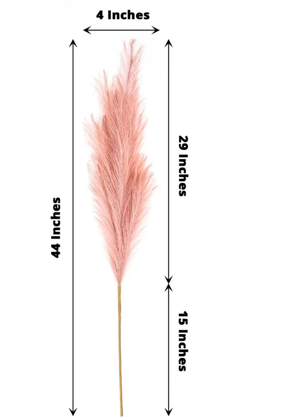 NINE 44 Pink Artificial Pampas Grass Plant Sprays Stems Etsy