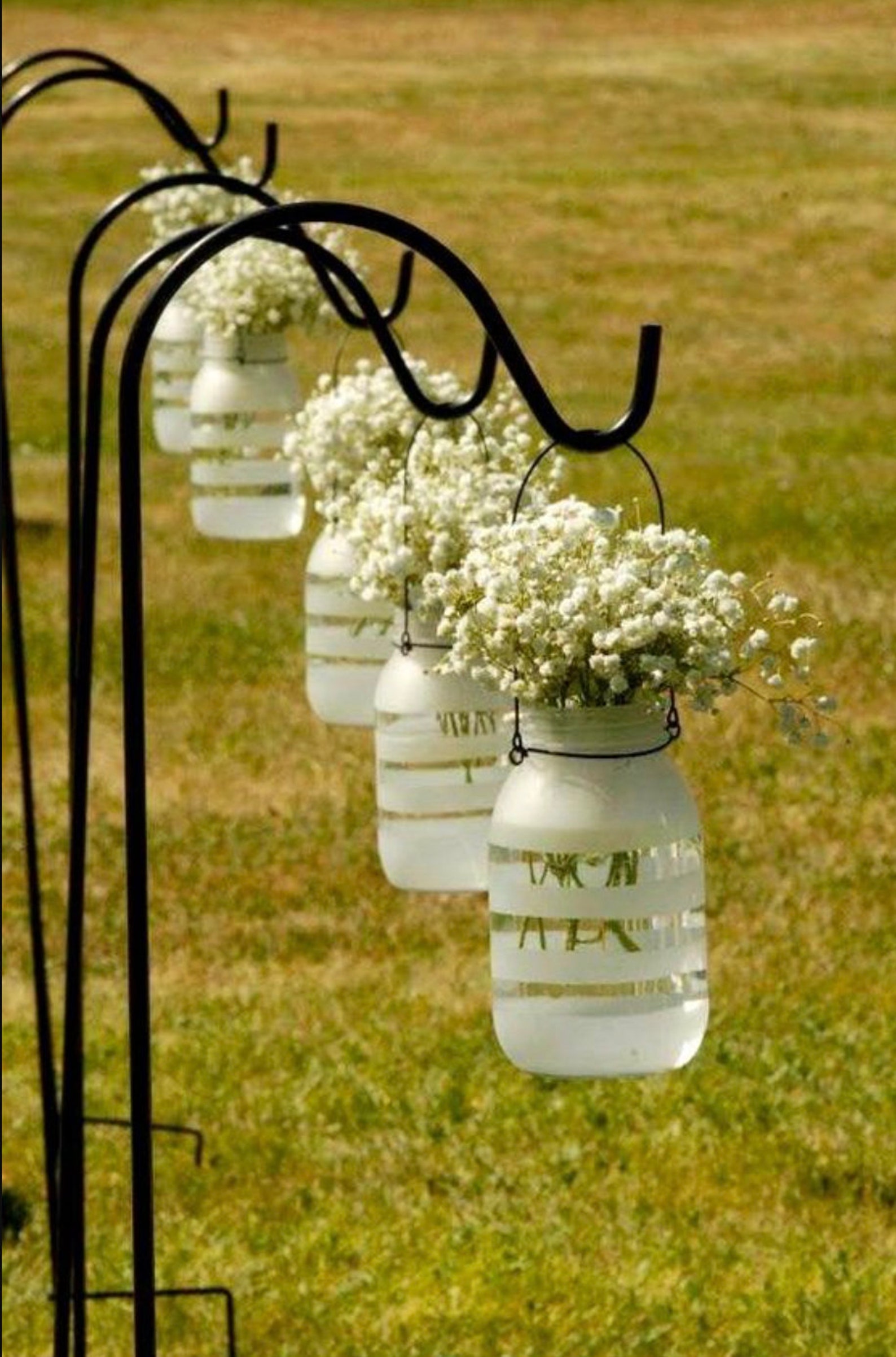 8 Shepherd Hooks 48 Wedding Aisle Decorations Outdoor Etsy