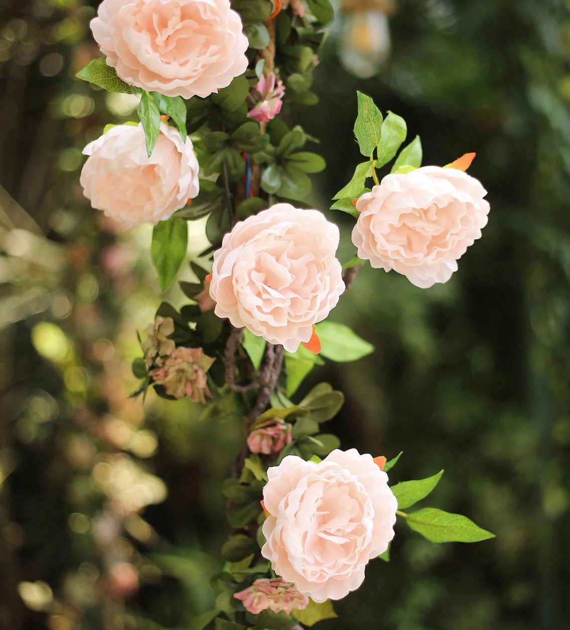 6 FT. Peony Flower Garland Vine Spring Decor Easter Floral Etsy