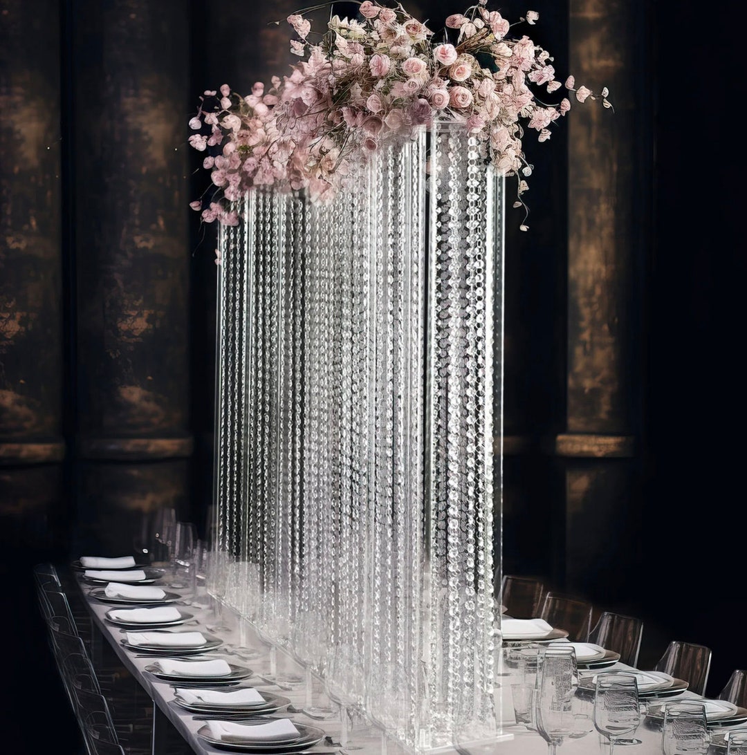 40x40 Acrylic Wedding Centerpiece Stand Hanging Etsy