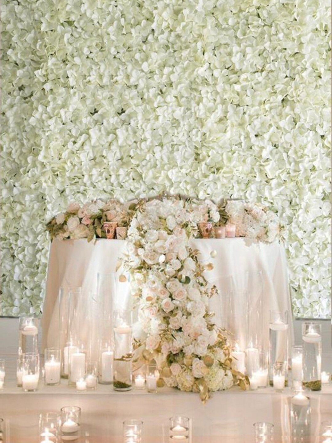 8X8 FT Ivory Flower Wall Backdrop Cream Hydrangea Flowers Etsy