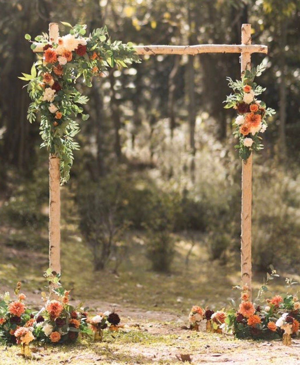 7.5 FT. Rustic Square Birch Arch Distressed Wedding - Etsy