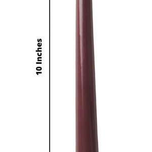 24 Burgundy Taper Candles Premium Long Wax Candles Unscented Romantic ...
