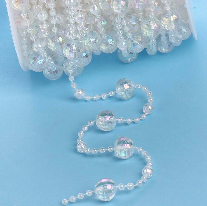 45 FT. Acrylic Crystal Garland Christmas Tree Decorations Etsy