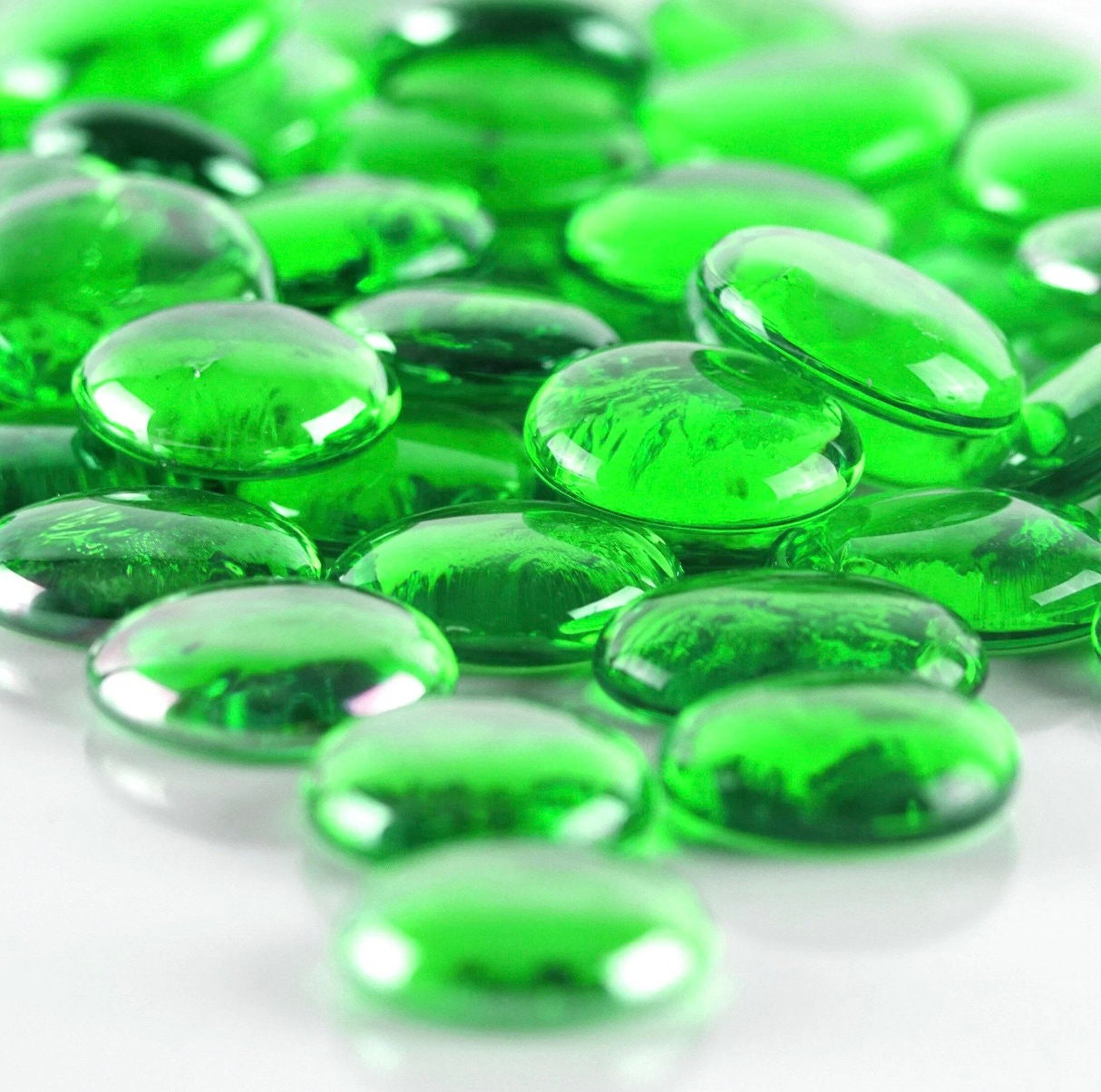 44 LBS. Green Glass Vase Fillers Gem Stones Wedding Floral Etsy