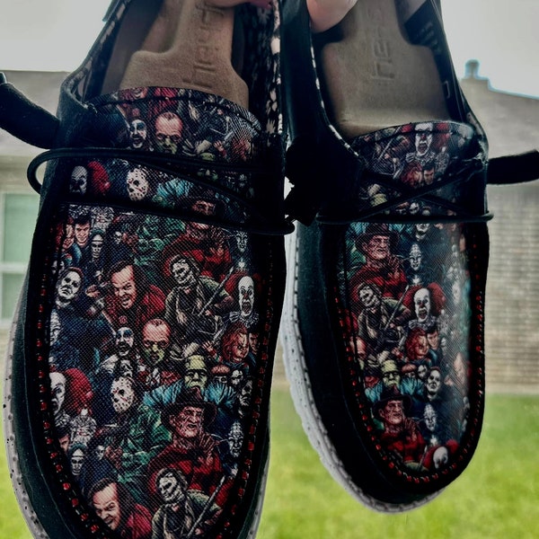 Custom Hey Dudes Halloween Etsy