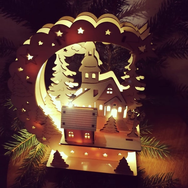 Lichterbogen -  Schwibbogen Weihnachten Fensterdekoration