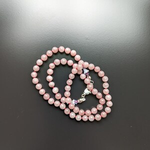Rhodonite Hand Knotted Beaded Necklace