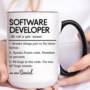 Personalized Software Developer Mug, Funny Coder Gift image 5