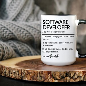 Personalized Software Developer Mug, Funny Coder Gift image 6