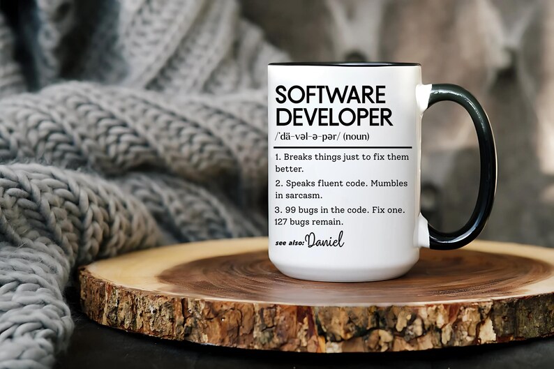 Personalized Software Developer Mug, Funny Coder Gift image 6