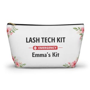 Personalisierte Lash Tech Notfalltasche, benutzerdefinierte Lash Künstlertasche, Wimpernverlängerung Kit Tasche, Lash Techniker Organizer, Schönheit Werkzeugtasche