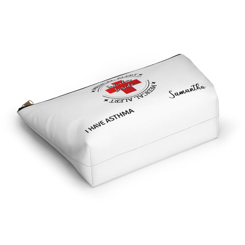 Asthma Inhaler Pouch Personalized, Medical Alert Bag Custom Name ...