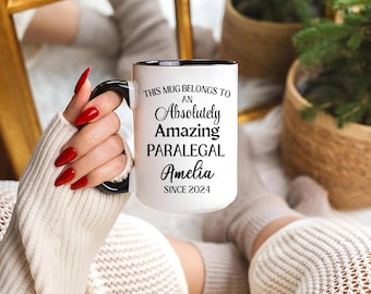 Personalized Legal Assistant Mug, Funny Law Office Gift