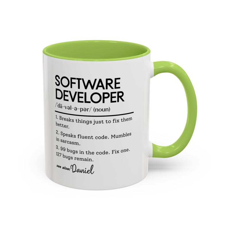 Personalized Software Developer Mug, Funny Coder Gift image 4