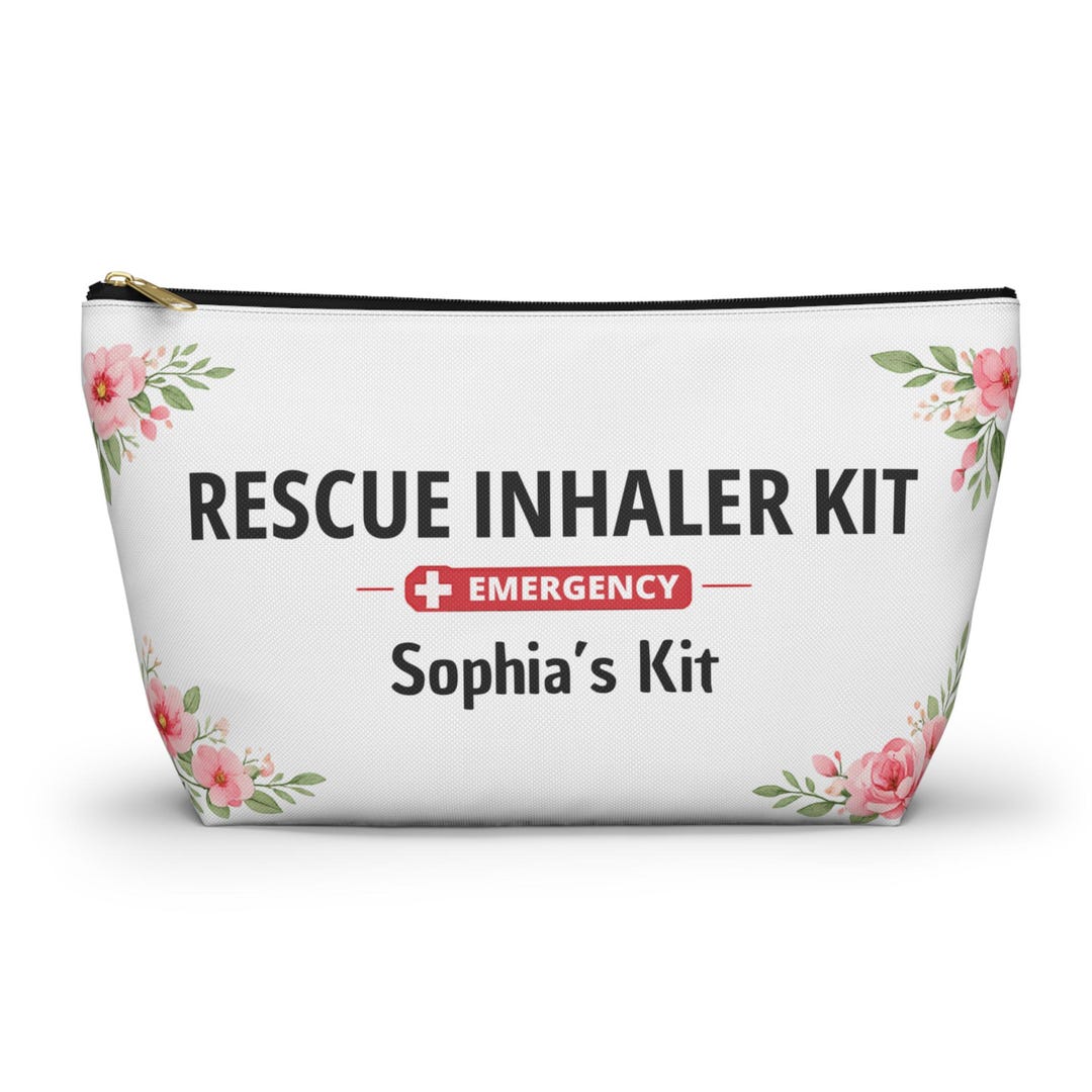Rescue Inhaler Kit, Personalized Medication Pouch, Custom Name Medical ...
