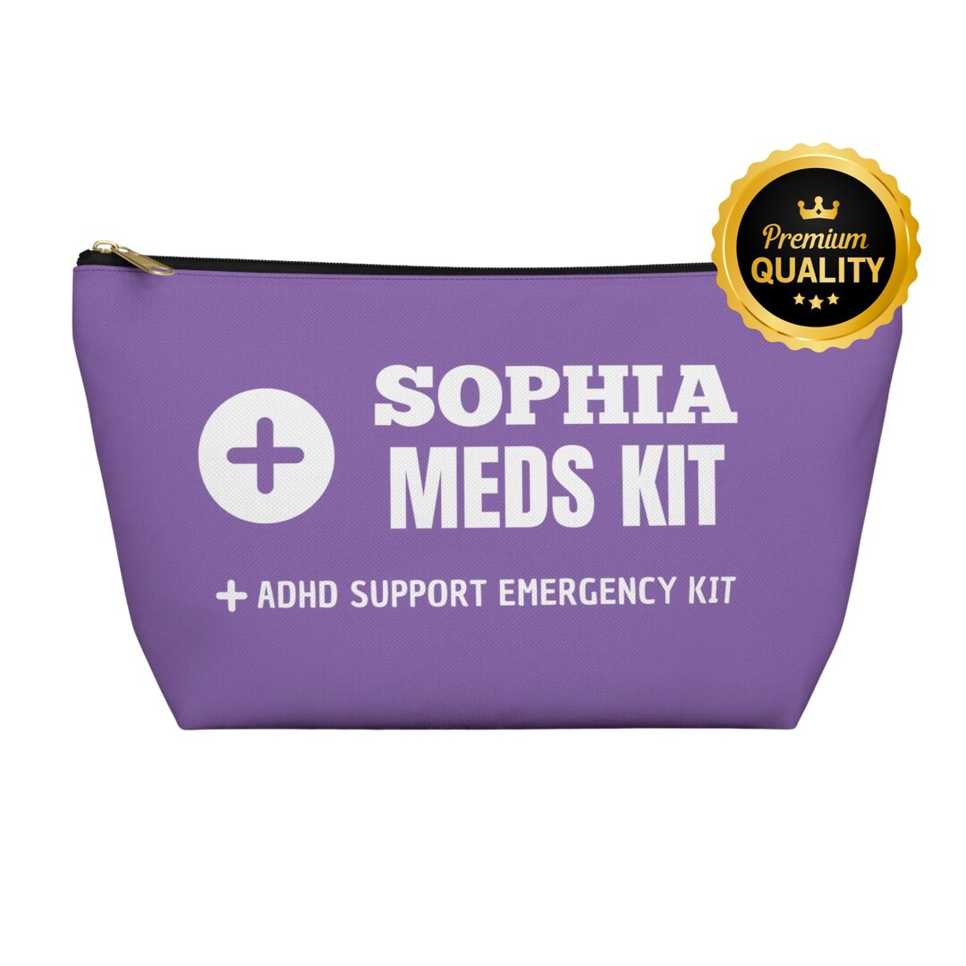 Medication Kit ADHD Support Emergency Accessory Pouch, Organizer Bag T ...