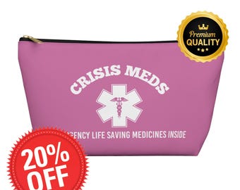 Kit de emergencia Crisis Meds, bolsa de viaje para medicamentos, organizador de primeros auxilios
