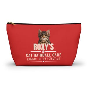 猫の毛玉ケアオーガナイザー、名入れ可能な猫用薬バッグ、毛玉対策ポーチ、ペット用医療用品オーガナイザー、獣医診察バッグ