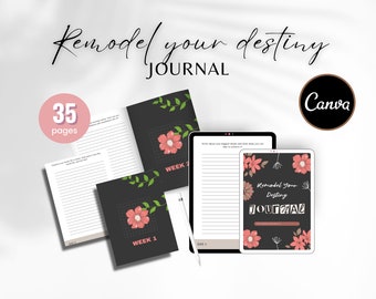 Remodel Your Destiny Journal, Life Coaching Ebook, Done For You Journal, Digital Planner