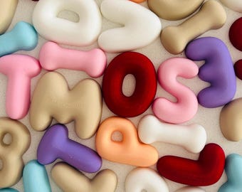 Viral Bubble Alphabet Name Letters, Personalised Nursery Wall Decor, Custom Kids Sign, 3d printed gift