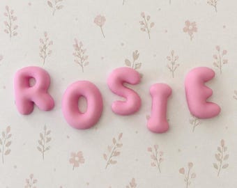 Personalised Bubble Name Letters, Soft Scandinavian Nursery, Wall Decor Custom Kids Room Name Sign